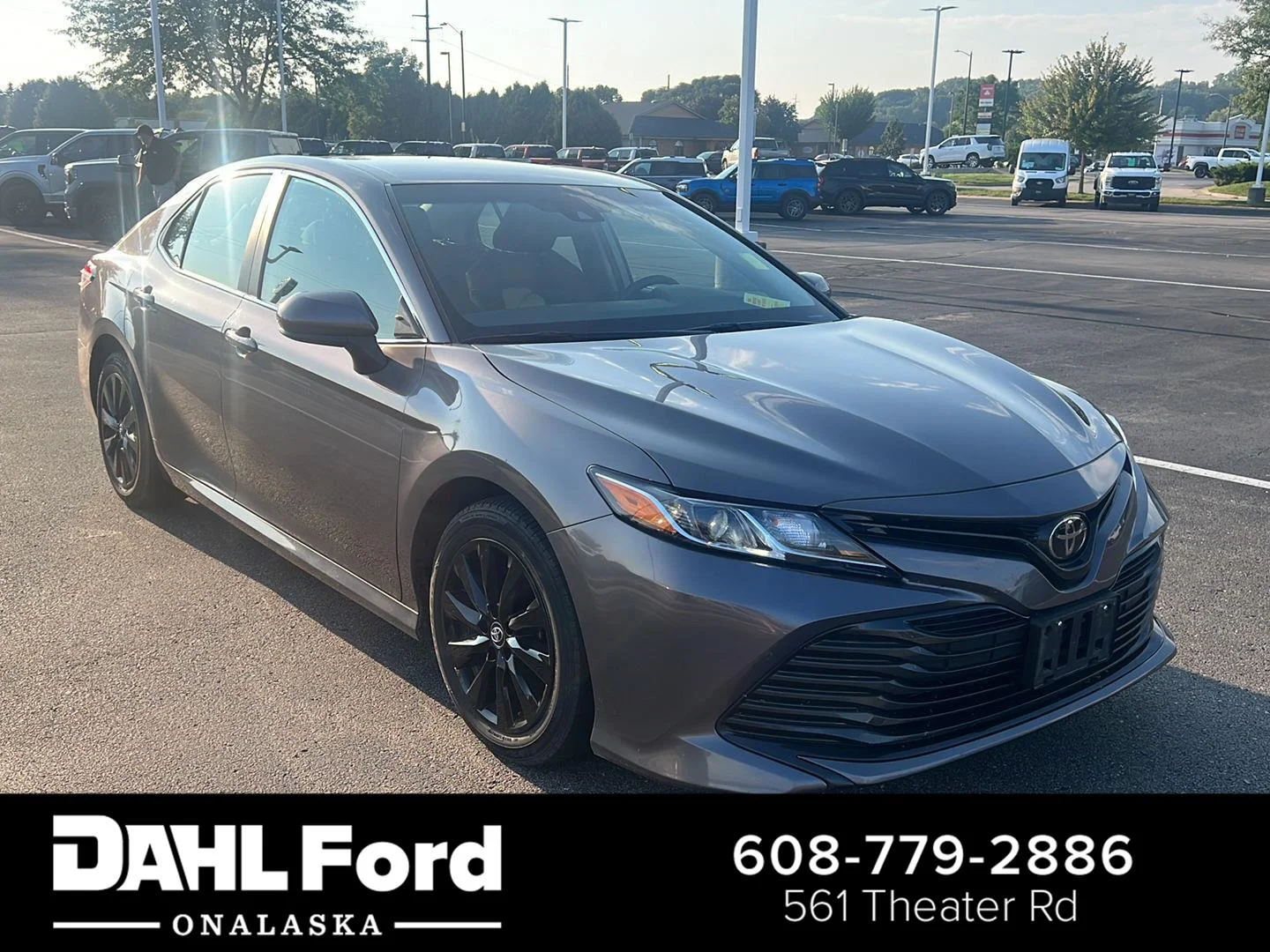 Used 2018 Predawn Gray Mica Toyota LE image 1