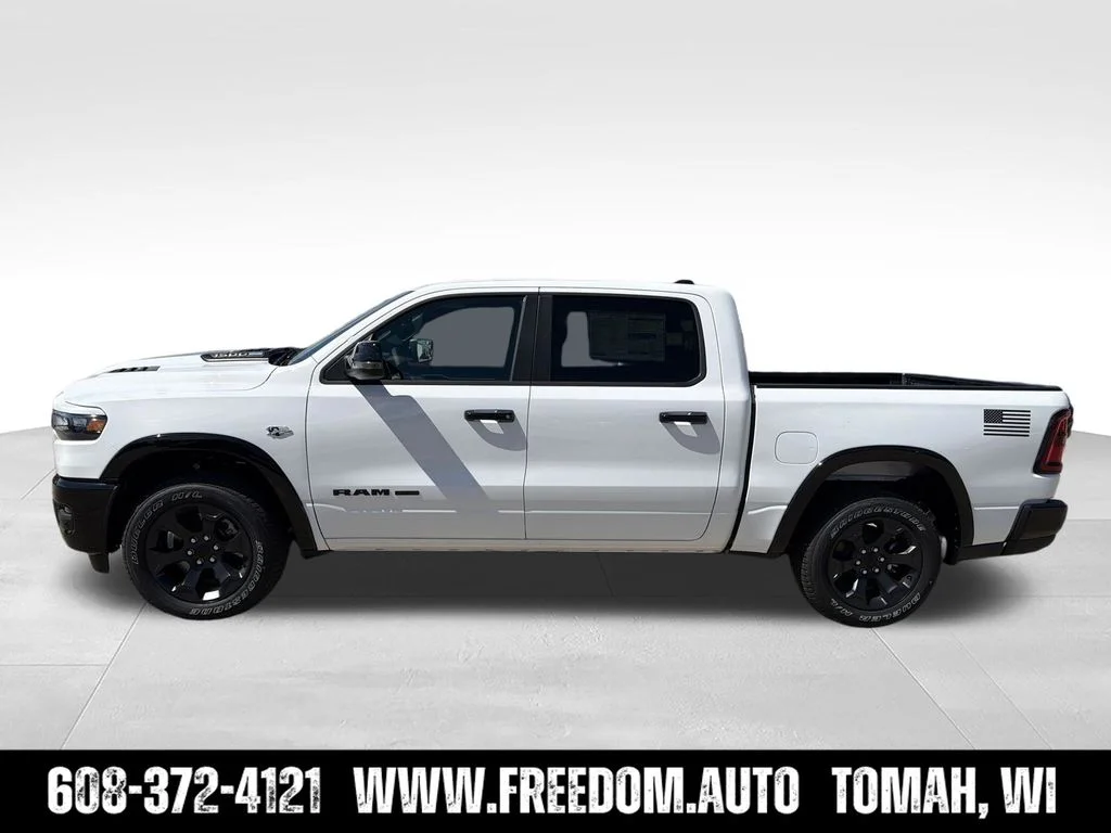 New 2026 Bright White Clear-Coat Exterior Paint RAM Big Horn/Lone Star image 3