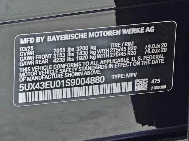 Used 2025 Black Sapphire Metallic BMW xDrive50e image 29