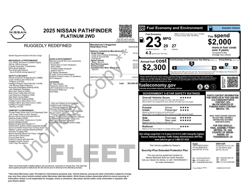 Used 2025 Gray Nissan Platinum image 24