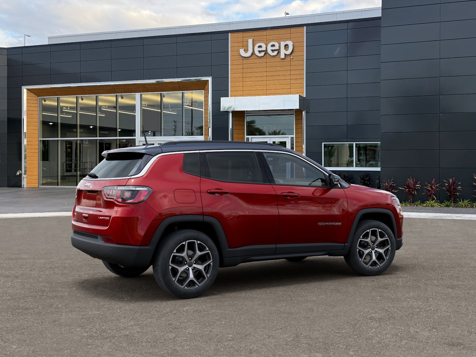 New 2026 Red Hot Pearl-Coat Exterior Paint Jeep Limited image 4