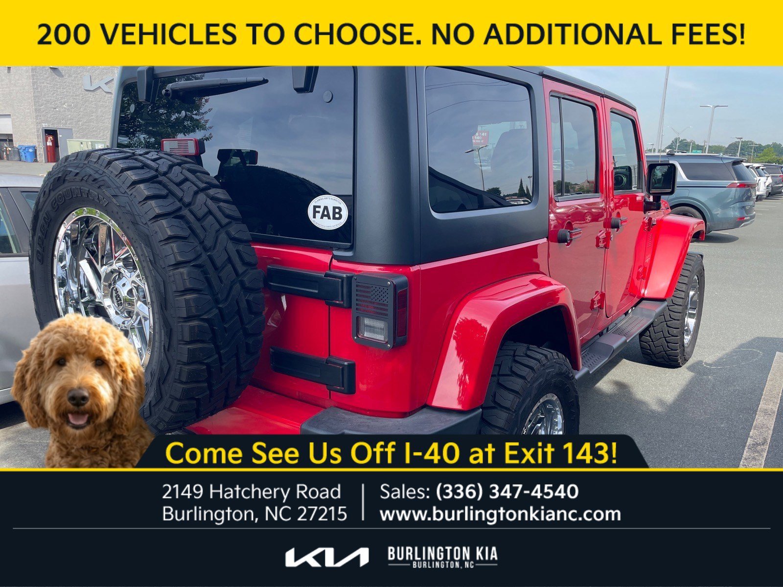 Used 2017 Jeep Wrangler Unlimited Sahara with VIN 1C4BJWEG7HL723286 for sale in Burlington, NC