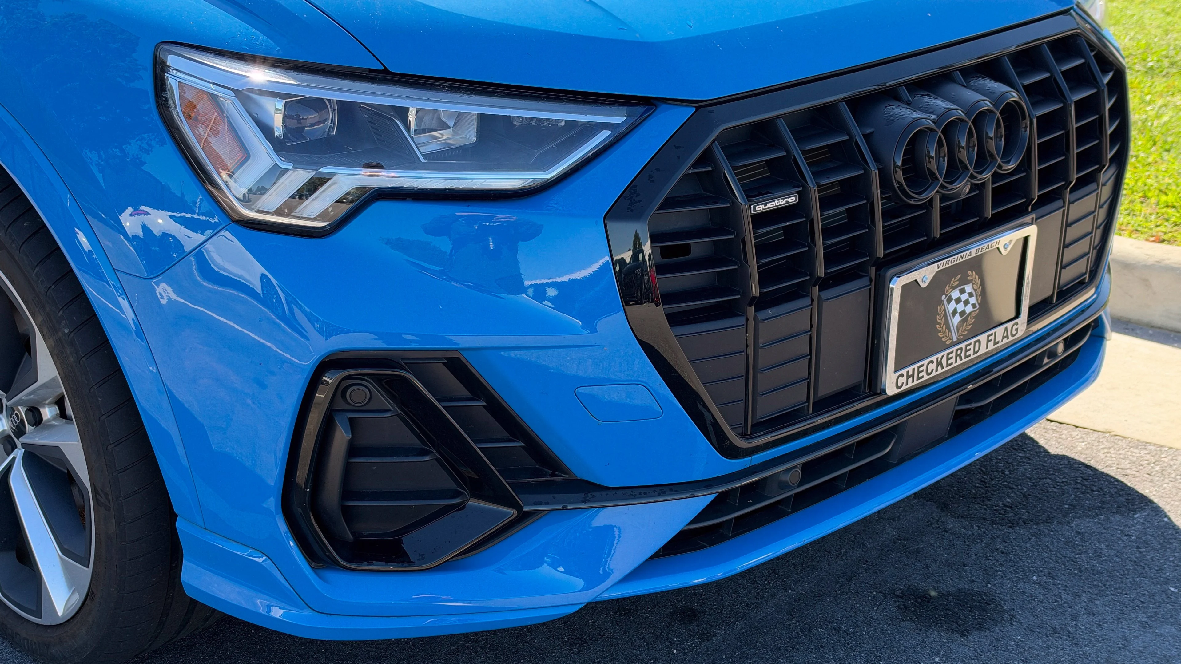 Used 2022 Blue Audi Premium Plus image 2