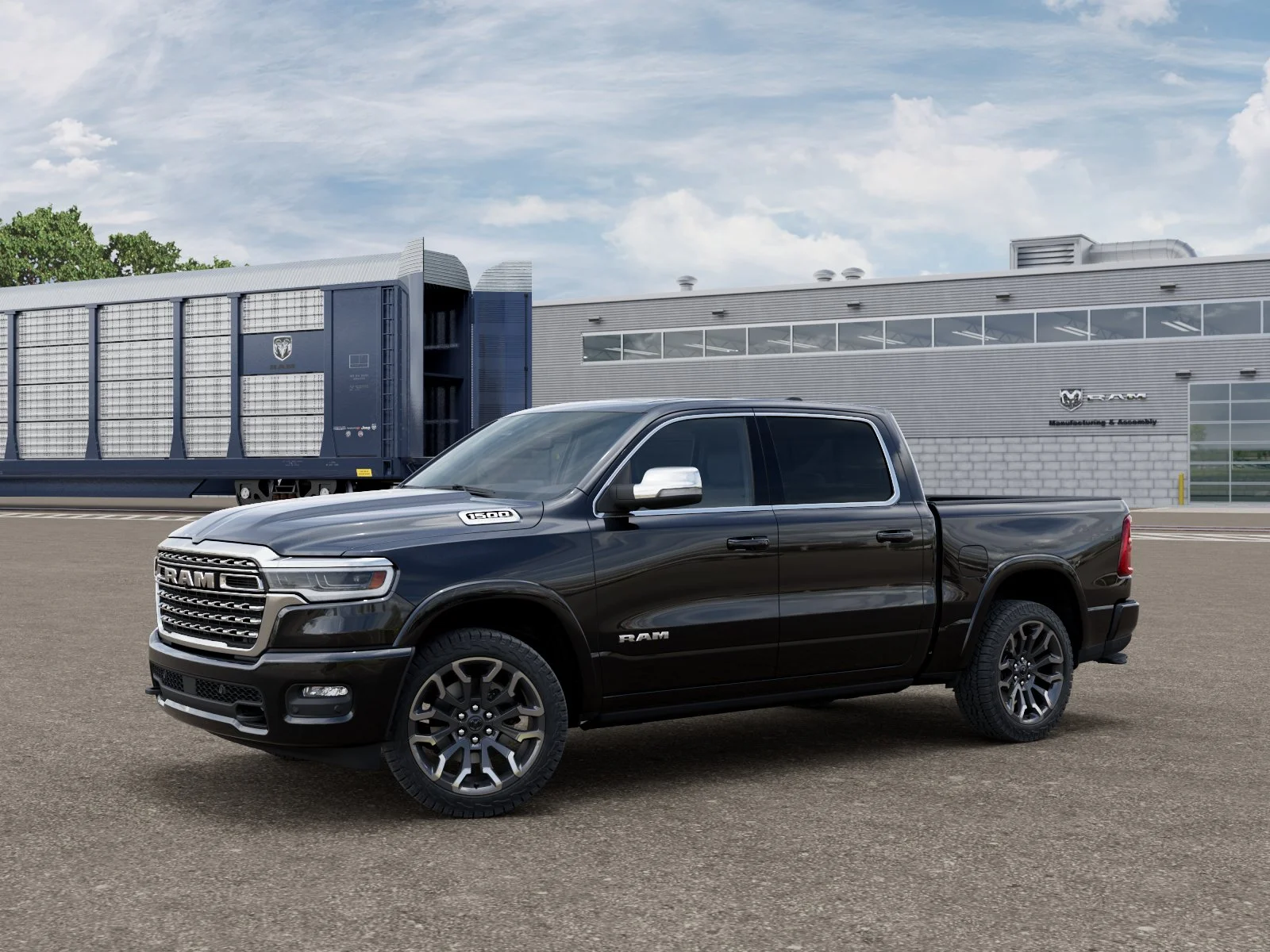 New 2026 Diamond Black Crystal Pearl-Coat Exterior Paint RAM Limited image 1