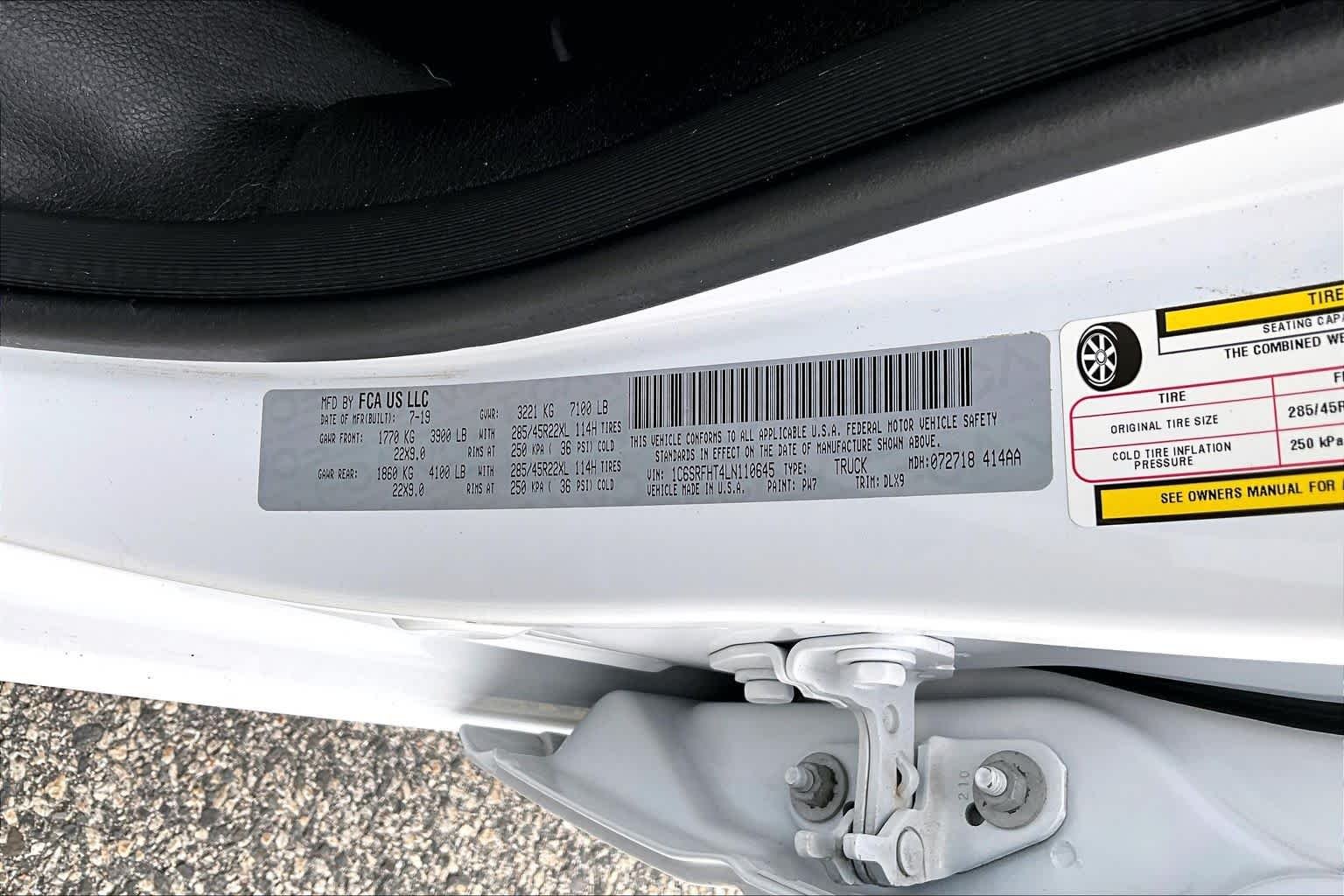 Used 2020 Bright White Clearcoat Ram Limited image 34