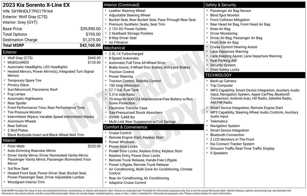 Used 2023 Gray Kia X-Line EX image 2