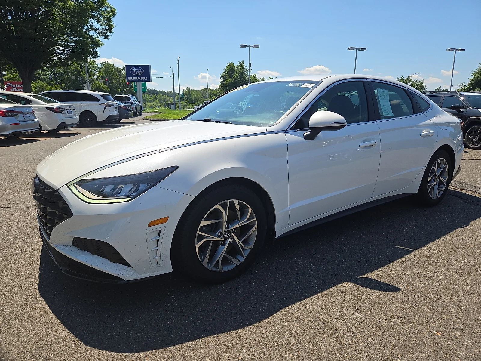 Used 2021 Quartz White - WW8 Hyundai SEL image 3