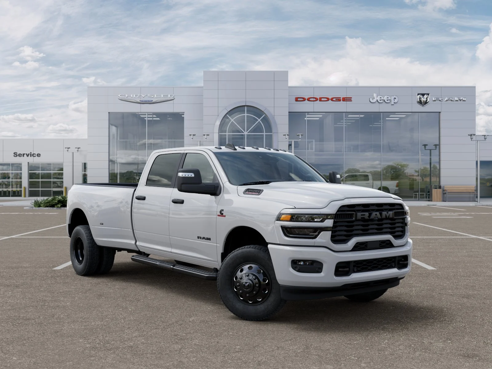 New 2026 Bright White Clear-Coat Exterior Paint RAM Big Horn image 5
