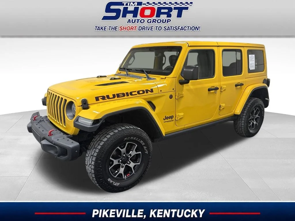 Used 2019 Yellow Jeep Unlimited Rubicon image 1