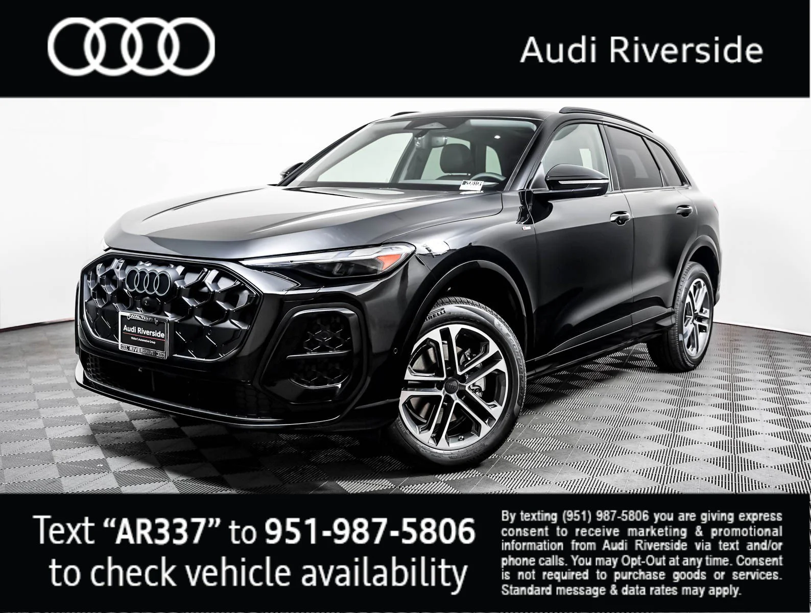 New 2026 Mythos Black Metallic Audi Premium image 1