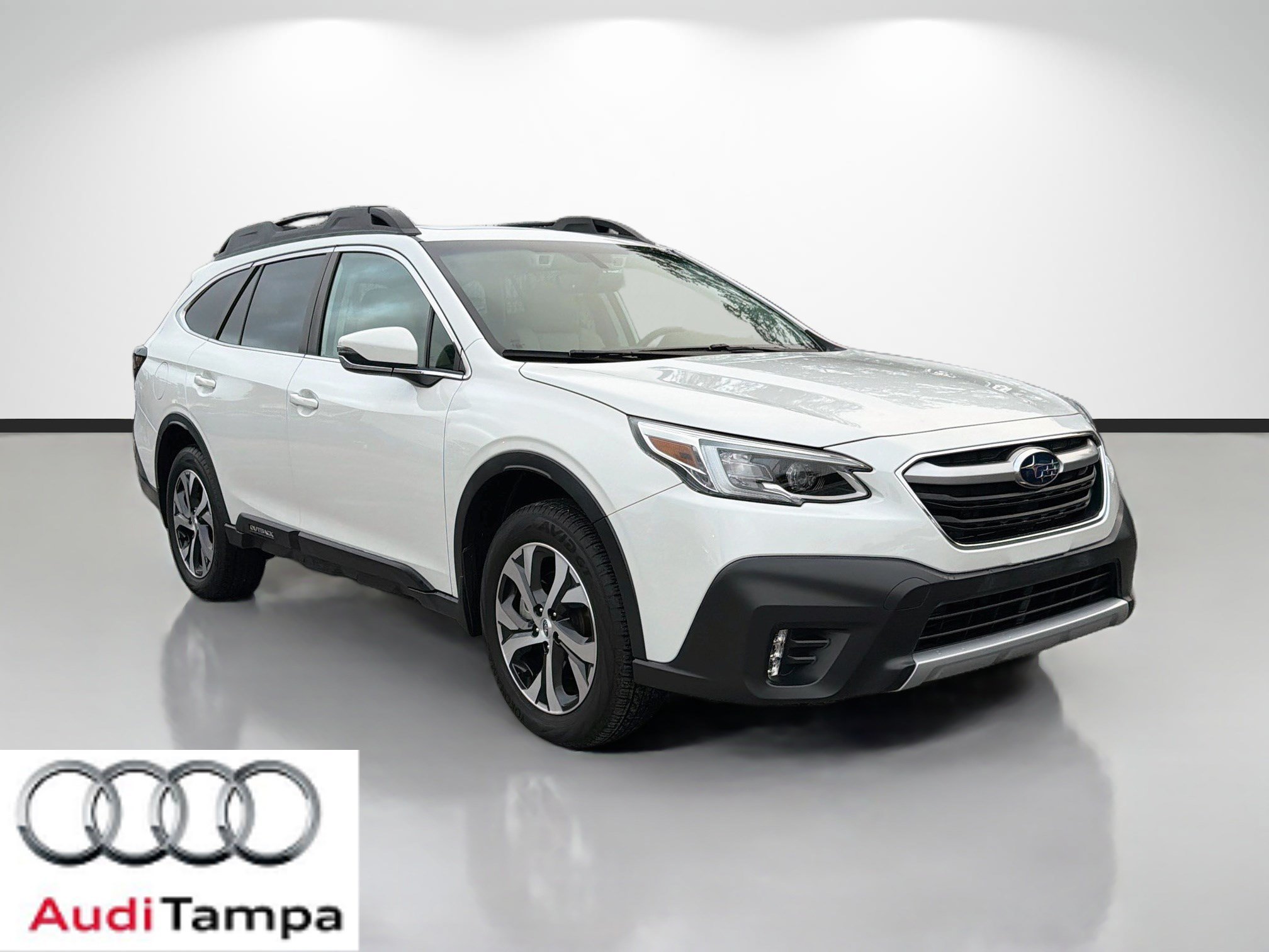 Used 2020 Crystal White Pearl Subaru Limited image 1
