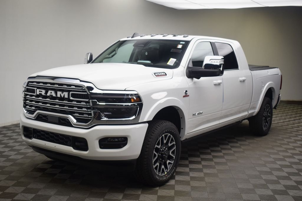New 2026 Bright White Clear-Coat Exterior Paint RAM Limited Longhorn image 17