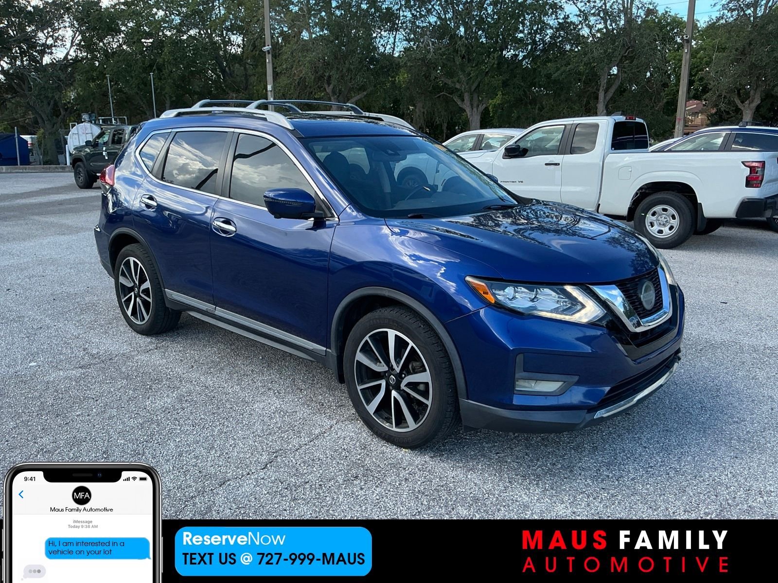 Certified Used 2020 Blue Nissan SL image 1