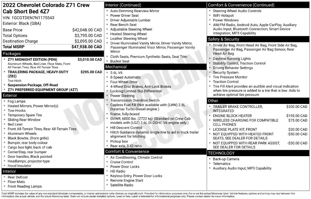 Used 2022 Black Chevrolet Z71 image 3