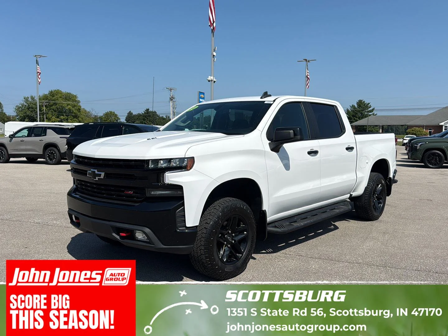 Used 2021 Silver Ice Metallic Chevrolet LT Trail Boss image 1
