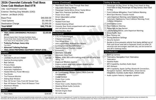 2026 Chevrolet Colorado Trail Boss - Photo 28