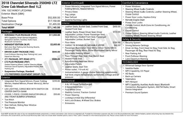 Used 2018 BLACK Chevrolet LTZ image 6