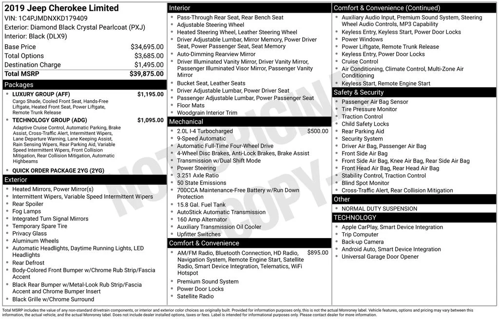 Used 2019 Black Jeep Limited image 4