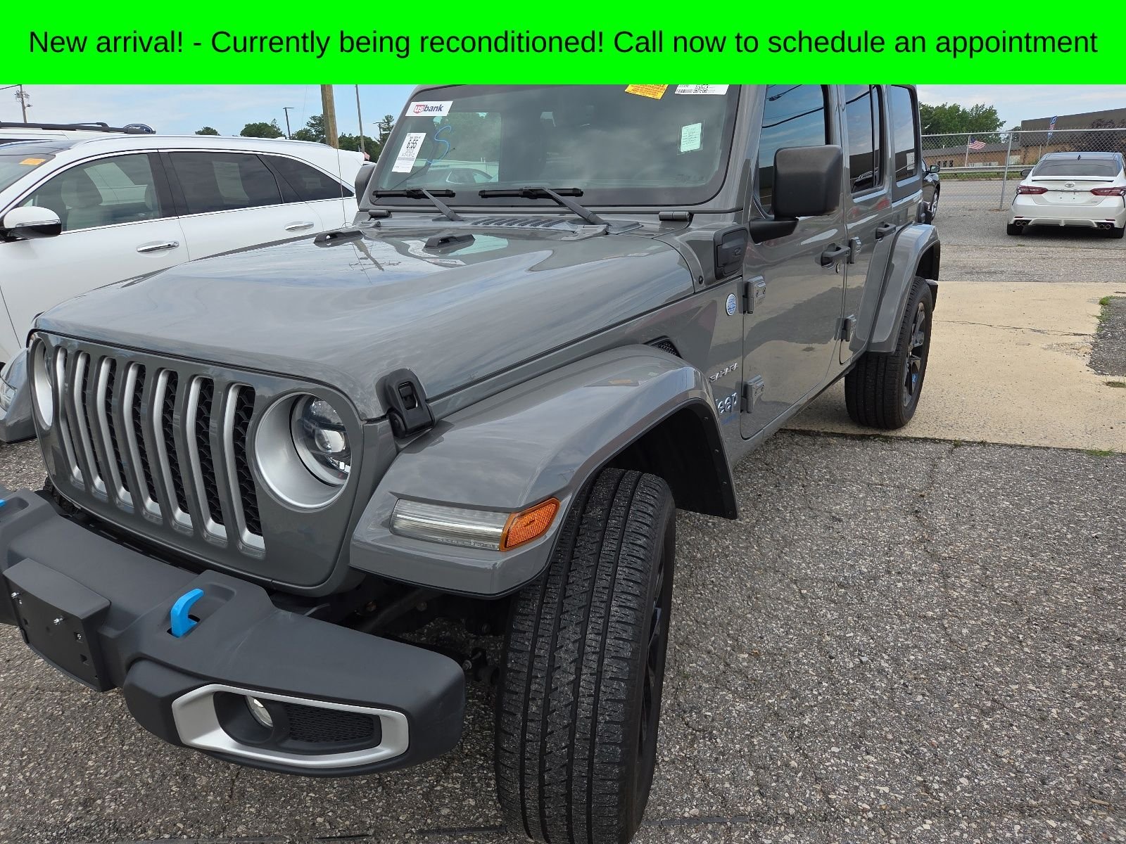 Used 2023 Gray Jeep Sahara 4xe image 2