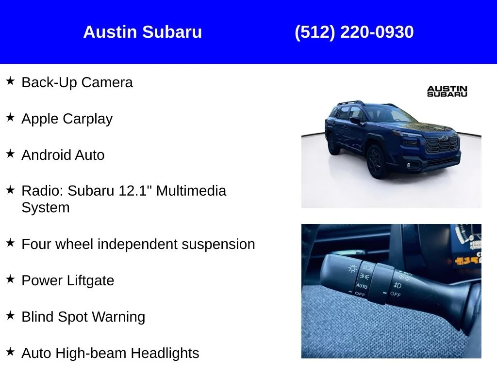 New 2026 Blue Subaru Premium image 9
