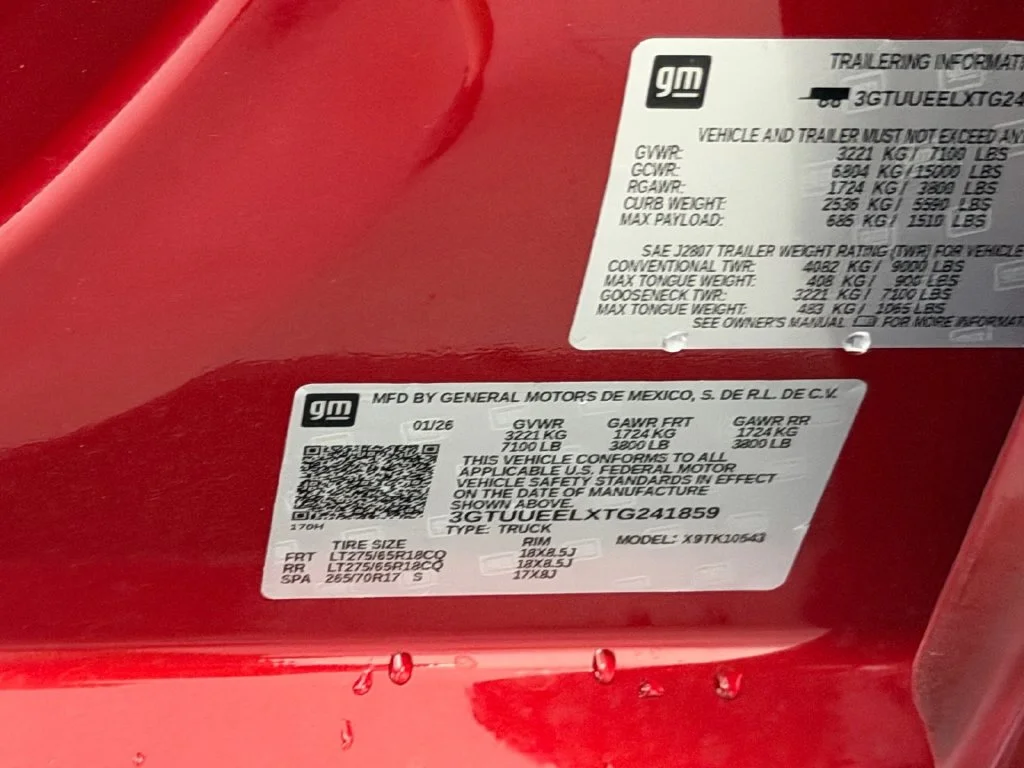 Used 2026 Red GMC AT4 image 10