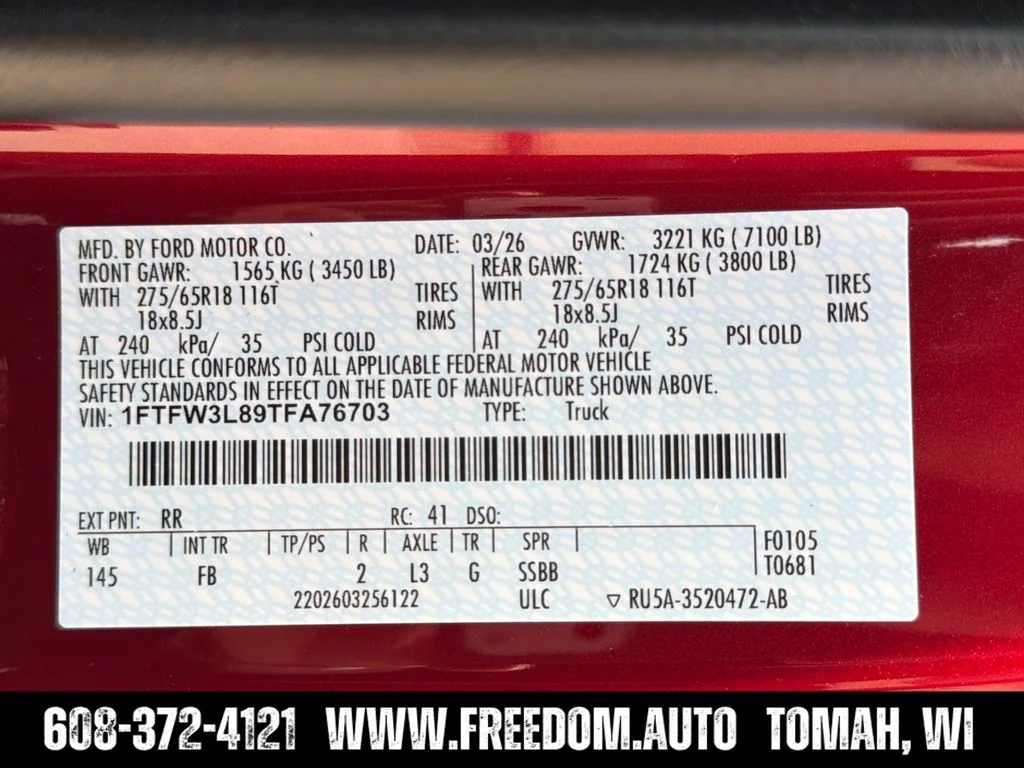 New 2026 Red Ford XLT image 29