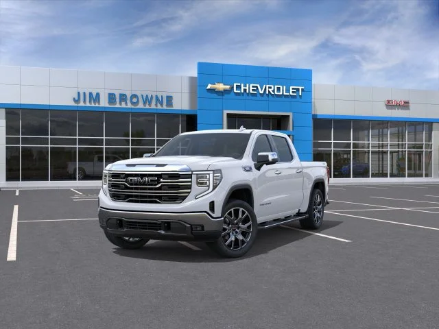 New 2026 Glacier White Tricoat GMC SLT image 9