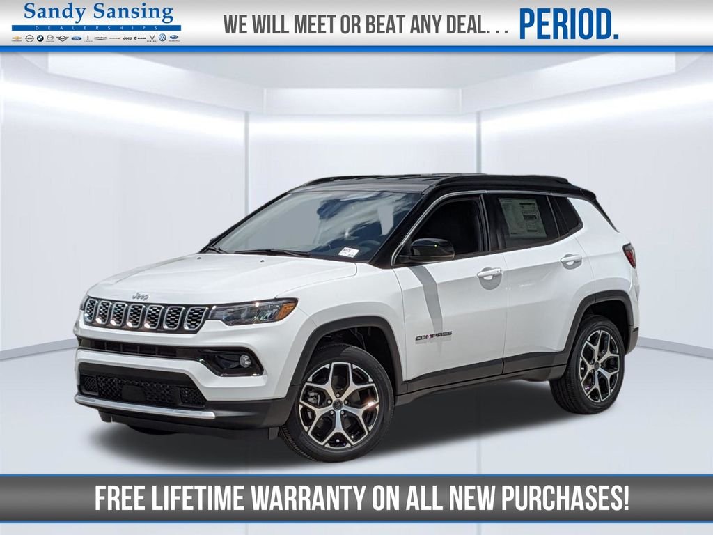 New 2026 Bright White Clear-Coat Exterior Paint Jeep Limited image 1