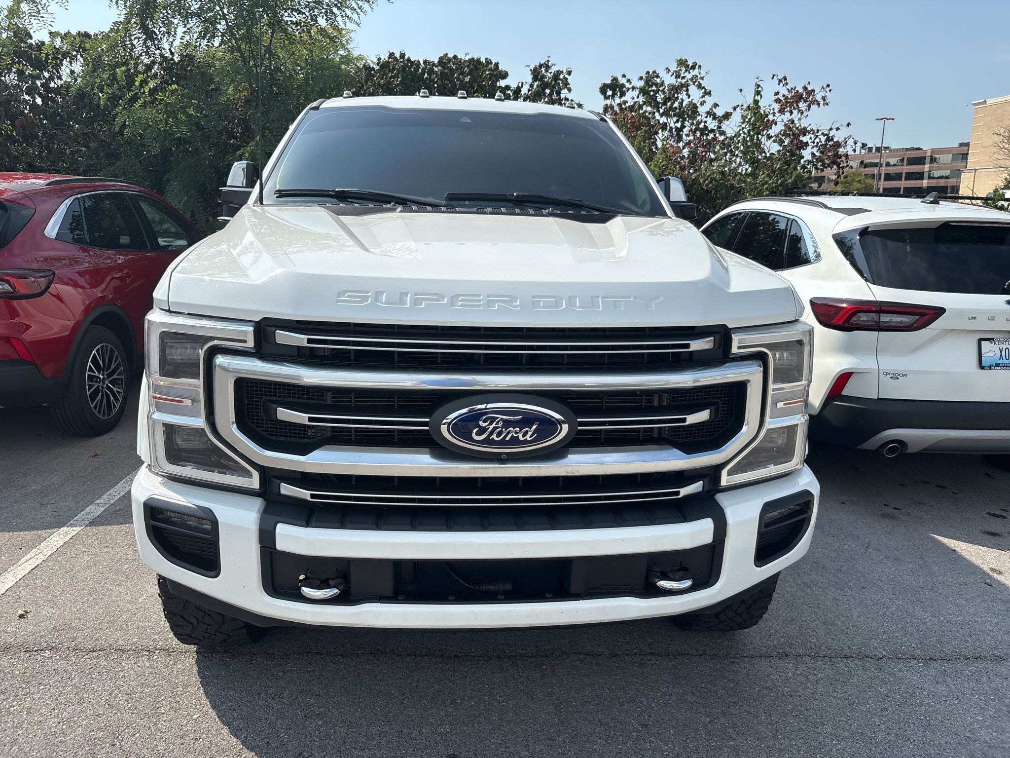 Used 2022 Star White Metallic Tri-Coat Ford Platinum image 2