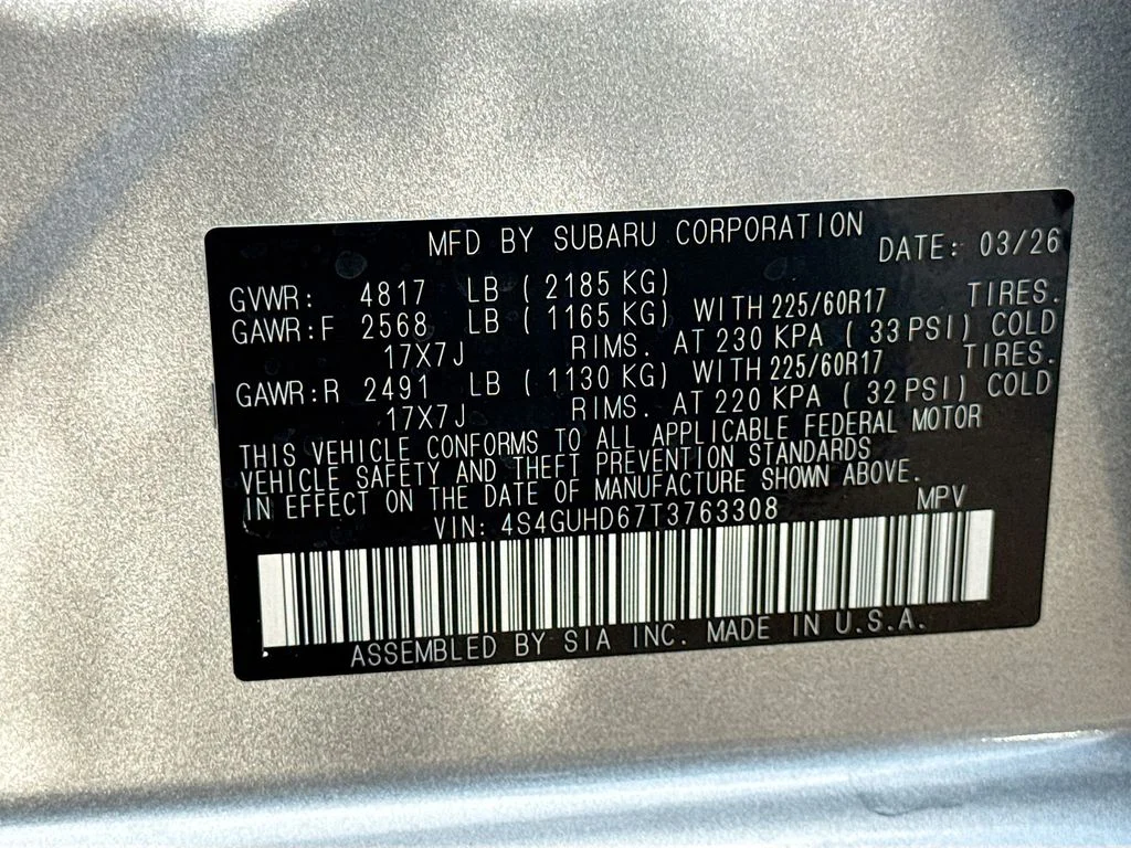 New 2026 ICE SILVER METALLIC Subaru Premium image 39