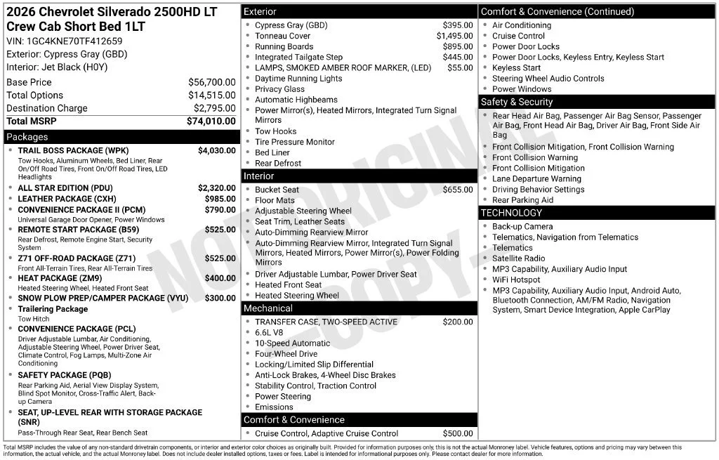 2026 Chevrolet Silverado 2500 HD LT - Photo 6