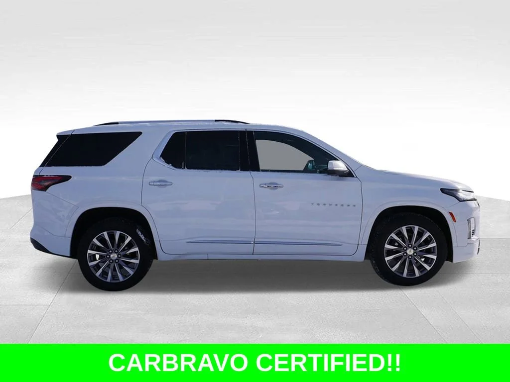 Certified 2022 Chevrolet Traverse Premier with VIN 1GNEVKKW8NJ125714 for sale in Inver Grove Heights, Minnesota