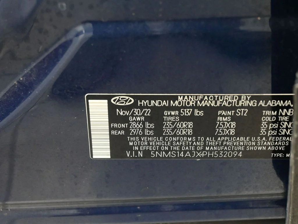 Used 2023 Stormy Blue Hyundai SE image 15