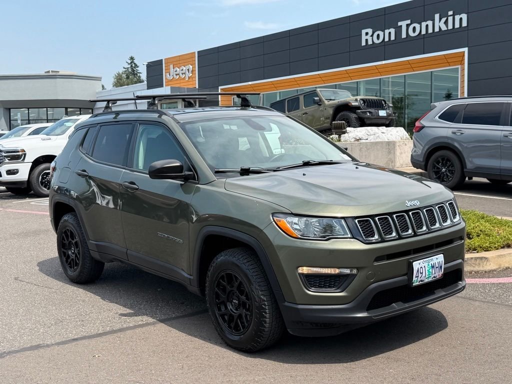 Used 2018 Jeep Compass Sport with VIN 3C4NJDAB4JT100715 for sale in Milwaukie, OR