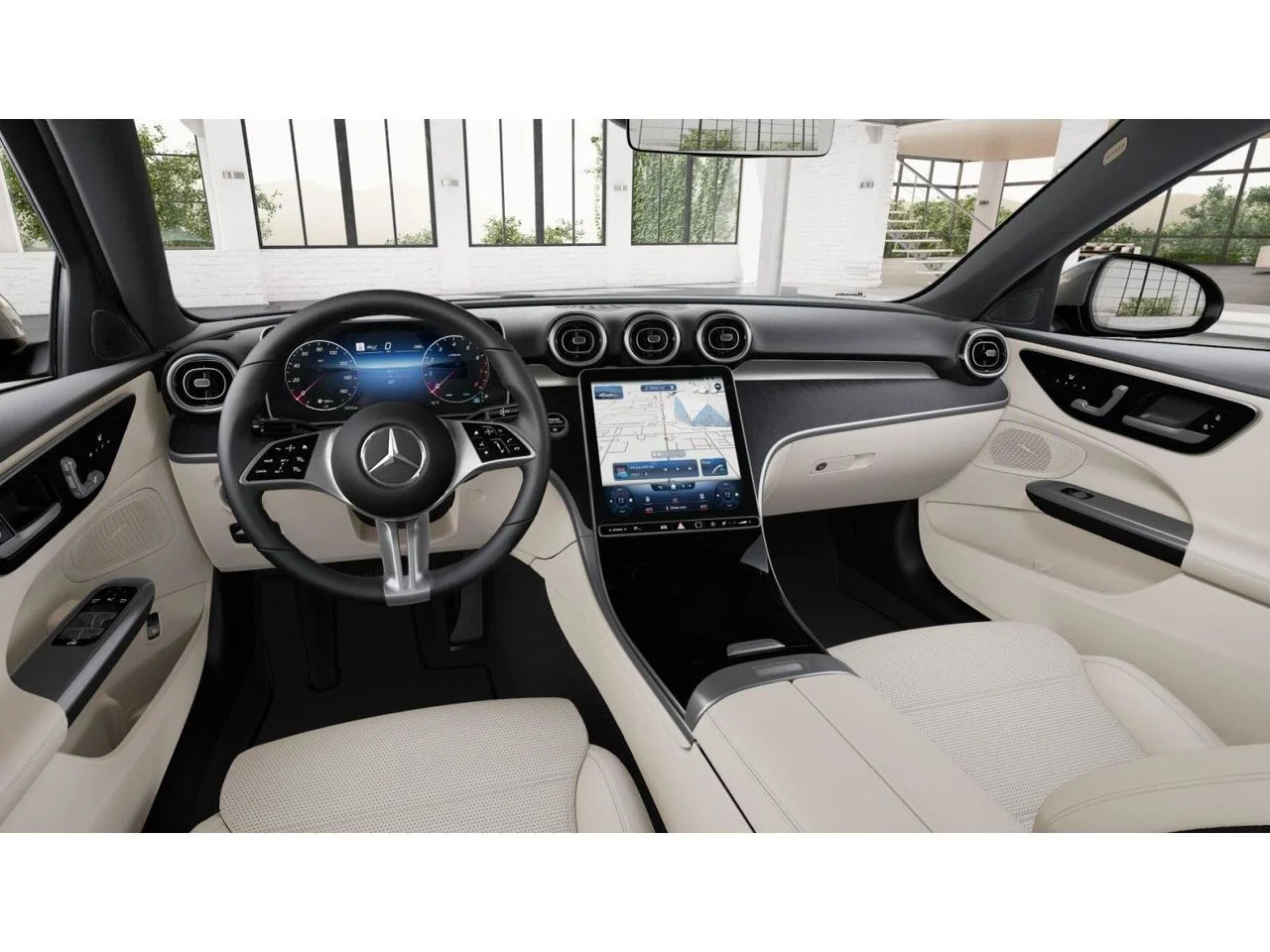 New 2026 Selenite Grey Metallic Mercedes-Benz C 300 image 3