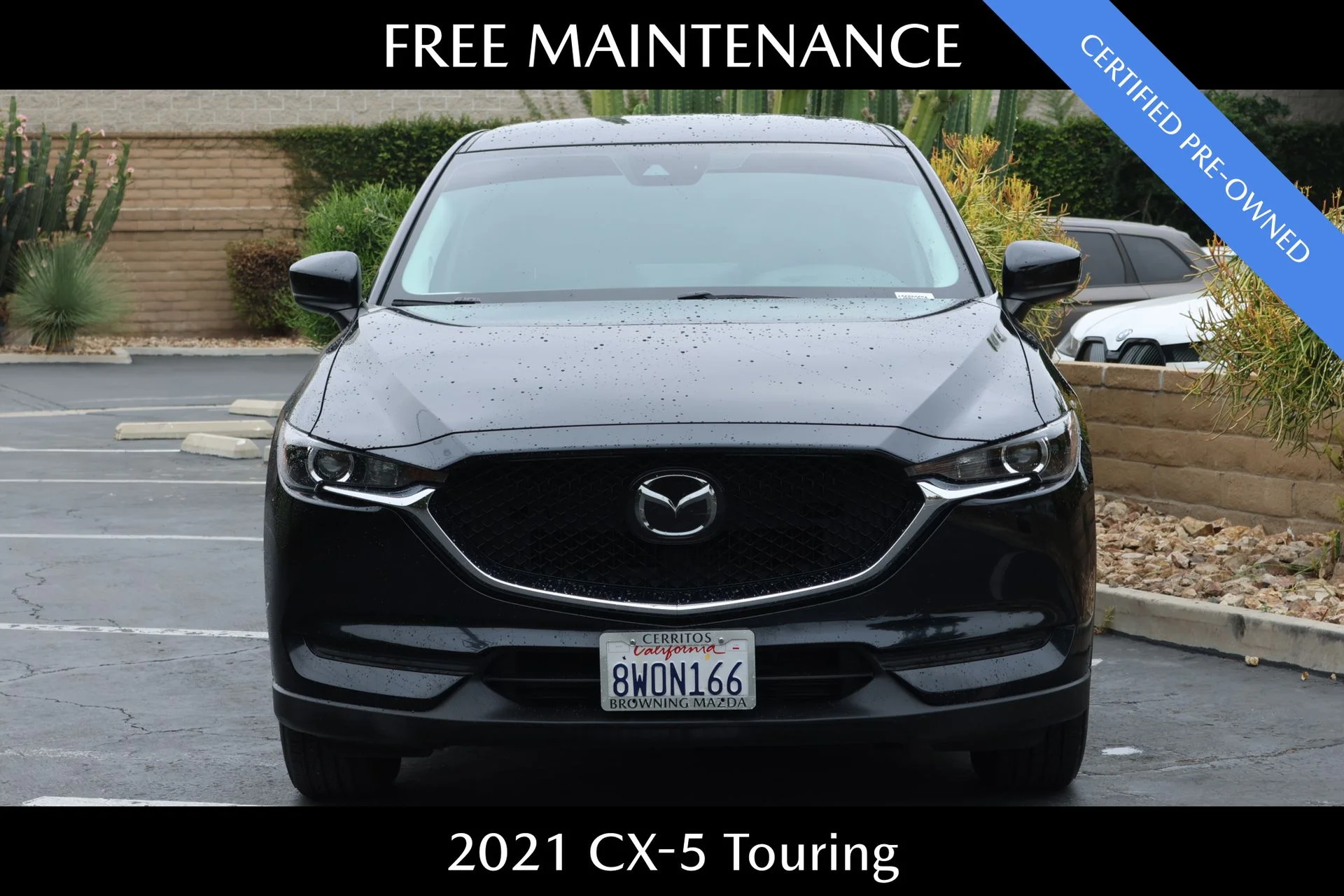 Certified Used 2021 Black Mazda Touring image 3
