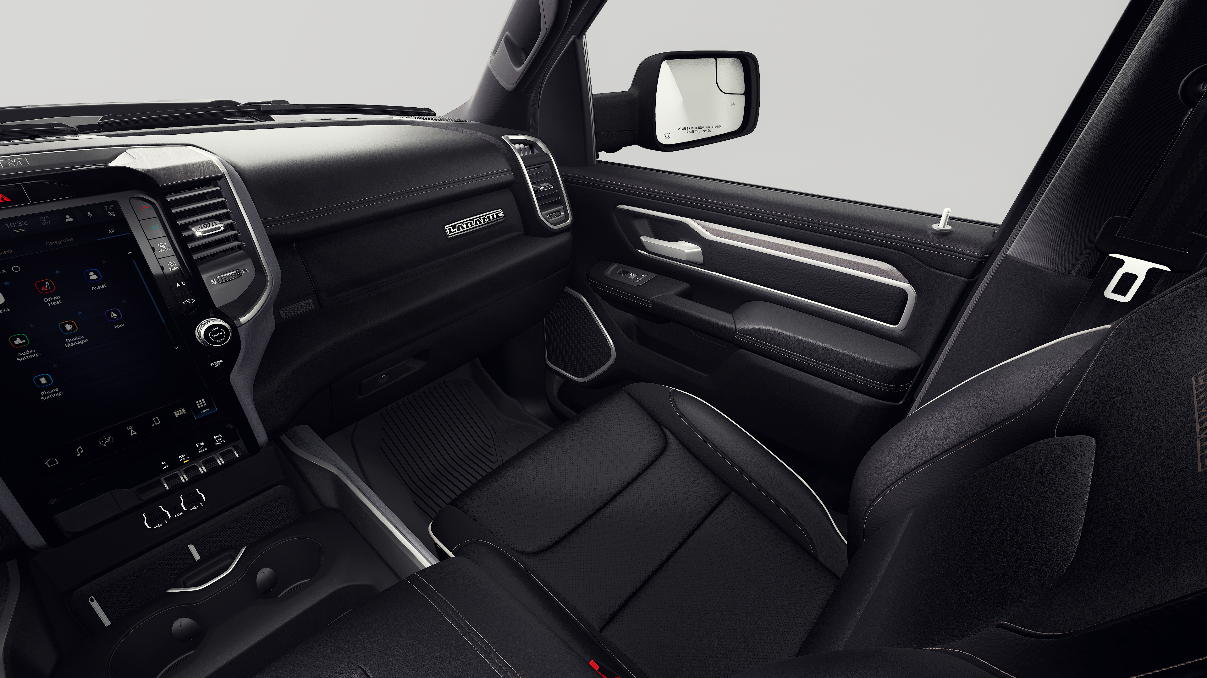 New 2027 Diamond Black Crystal Pearl-Coat Exterior Paint RAM Laramie image 7