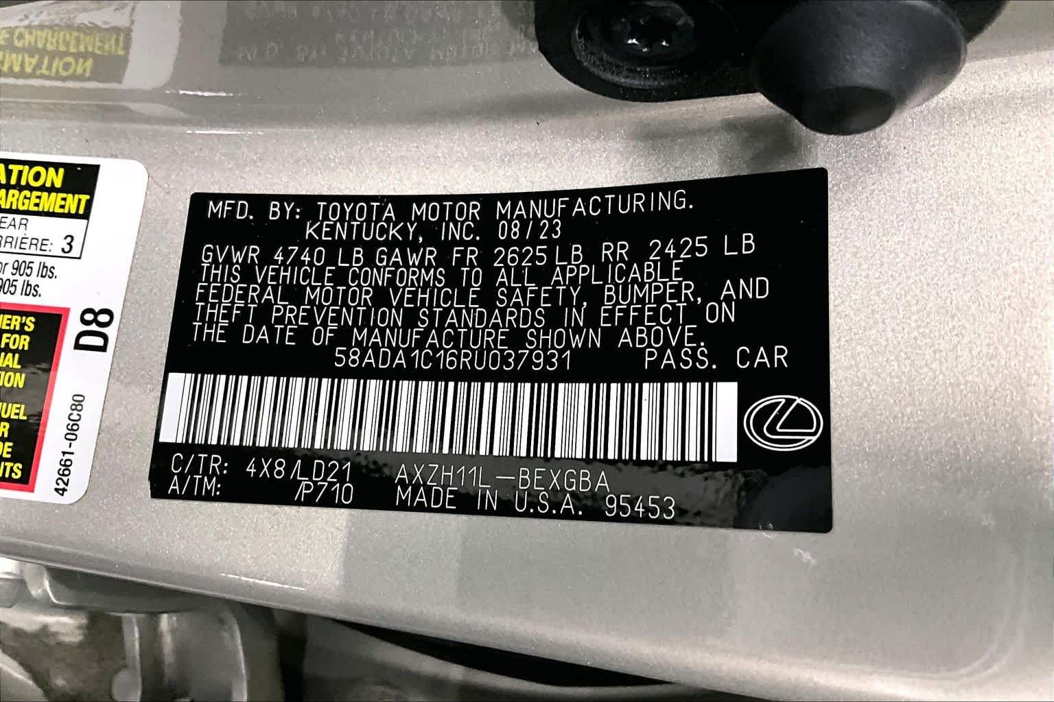 Certified Used 2024 Moonbeam Beige Metallic Lexus  image 37