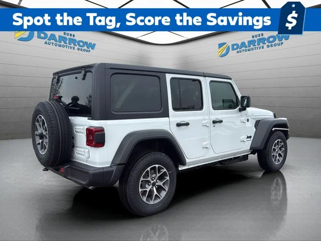 New 2026 Bright White Clear-Coat Exterior Paint Jeep Sport S image 5