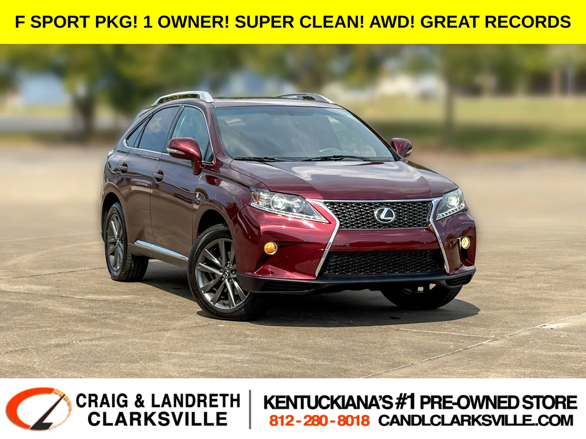 Used 2013 Red Lexus 350 F Sport image 1