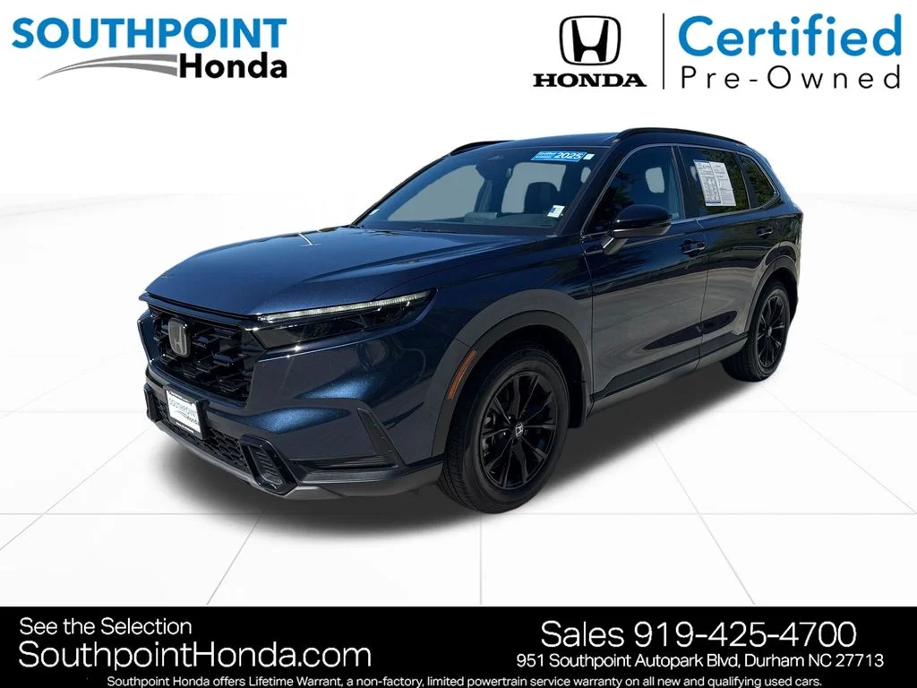 Certified Used 2025 Canyon River Blue Metallic Honda Sport image 3