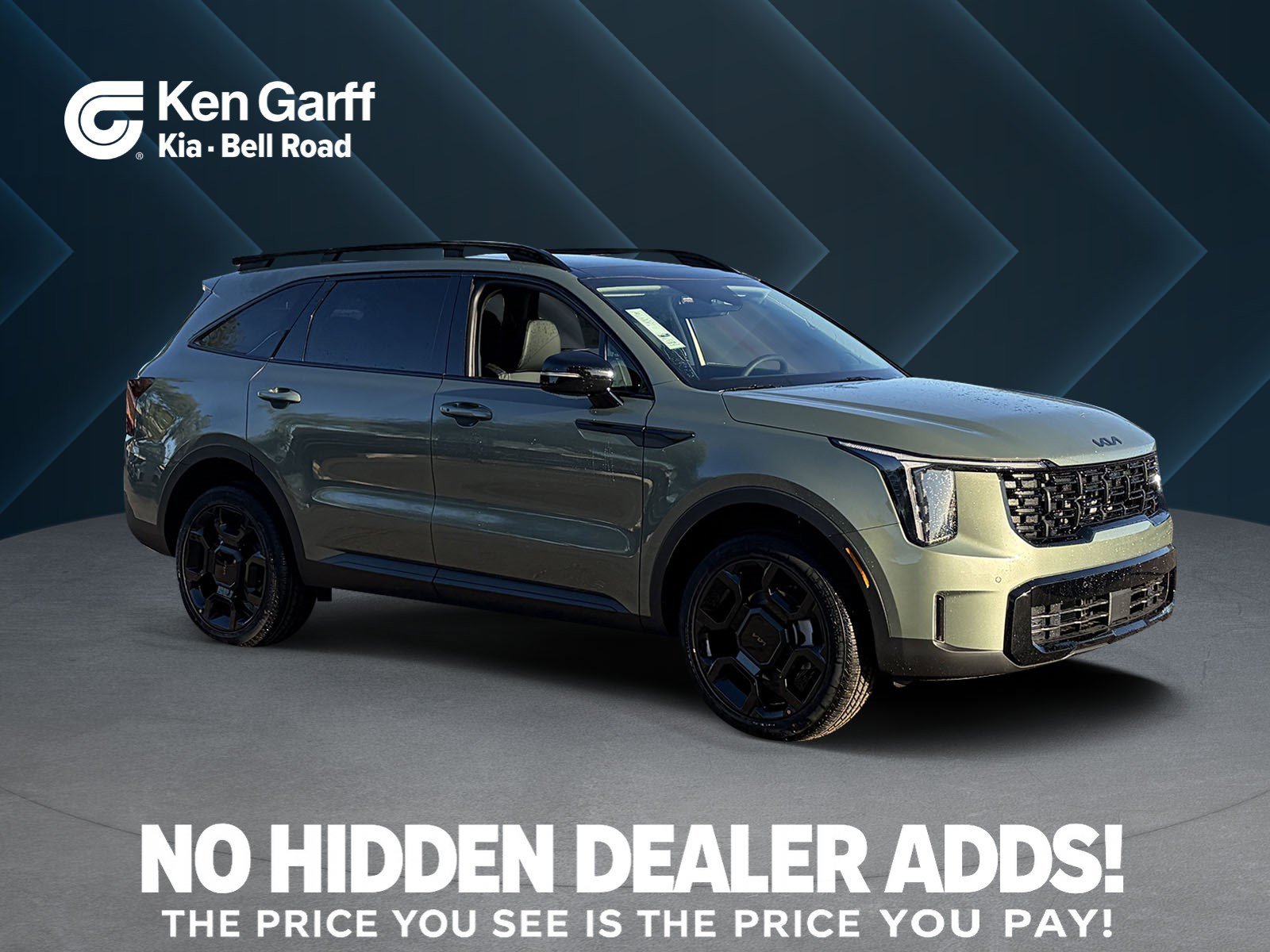 New 2026 Jungle Green Kia X-Line EX AWD image 1