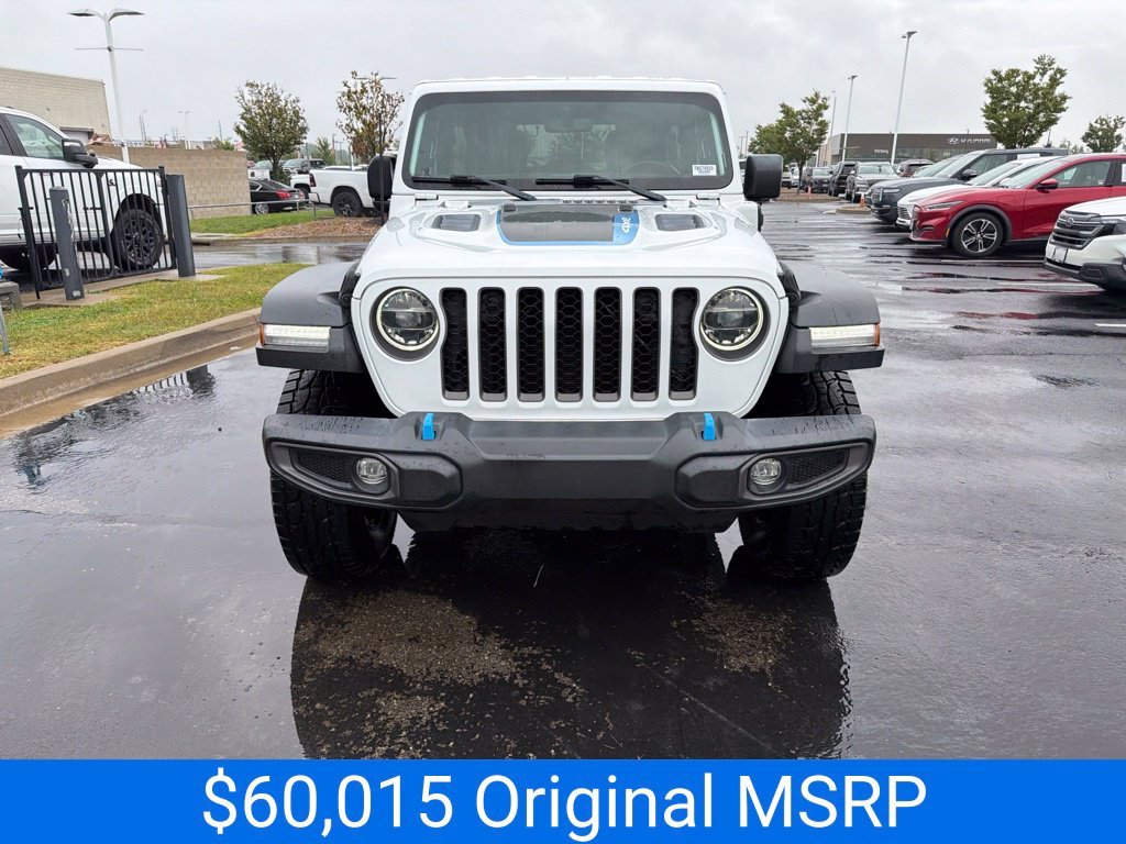 Used 2021 Jeep Wrangler Unlimited Rubicon 4XE with VIN 1C4JJXR64MW674933 for sale in Kansas City