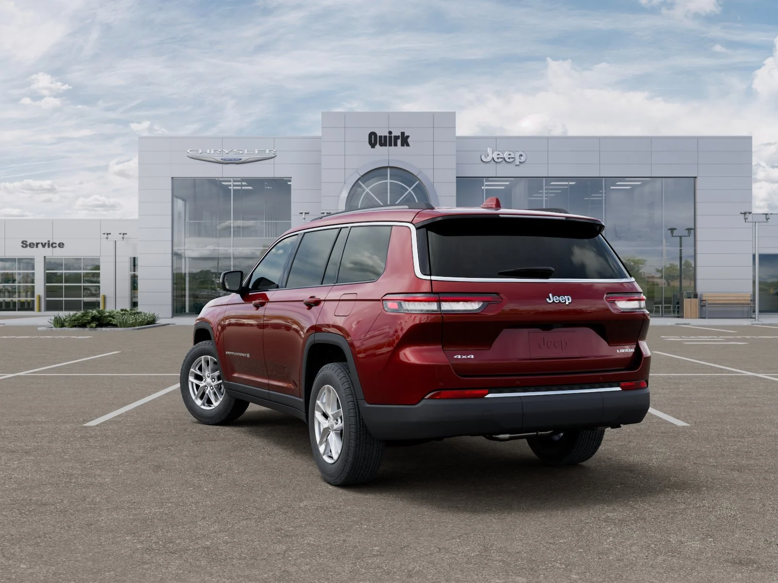 New 2026 Velvet Red Pearl-Coat Exterior Paint Jeep Laredo X image 3