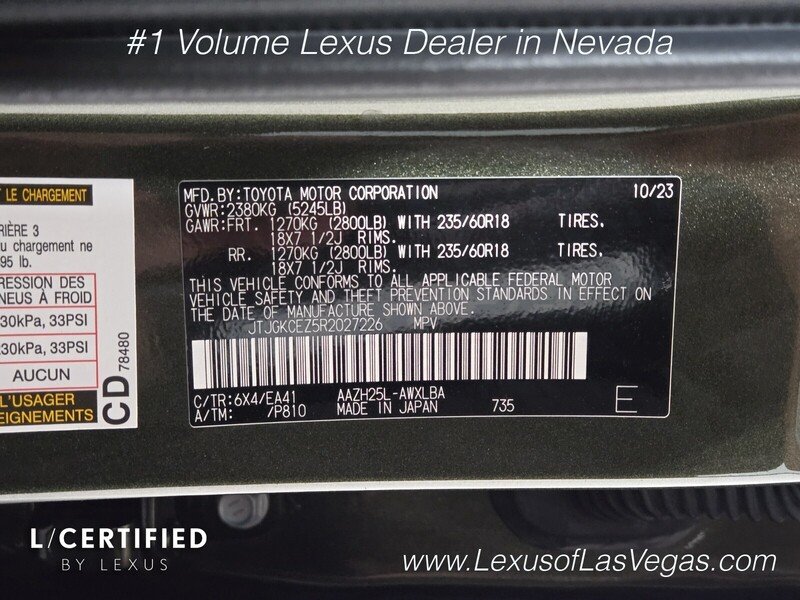 Certified Used 2024 Green Pearl Lexus PREMIUM image 30