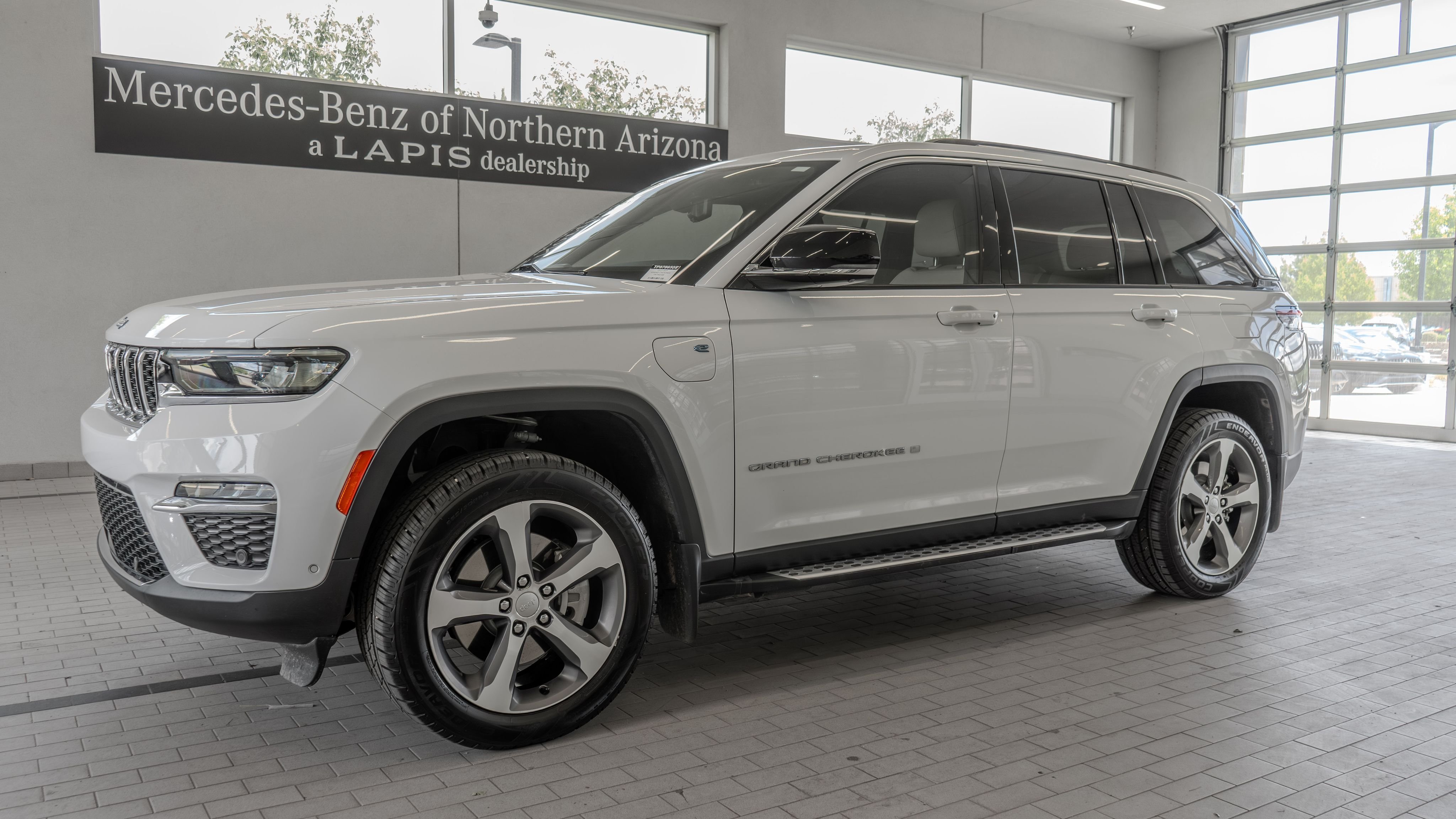 Used 2023 Bright White Clearcoat Jeep 4xe image 3