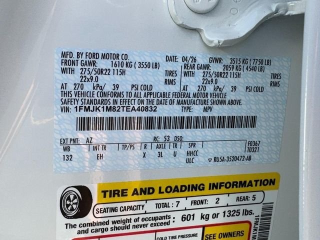 New 2026 Star White Metallic Tri-Coat Ford Platinum image 18
