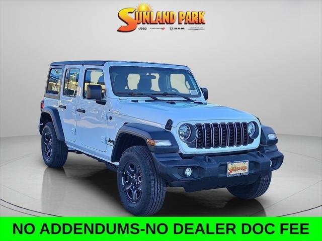 New 2026 Bright White Clear-Coat Exterior Paint Jeep Sport S image 1