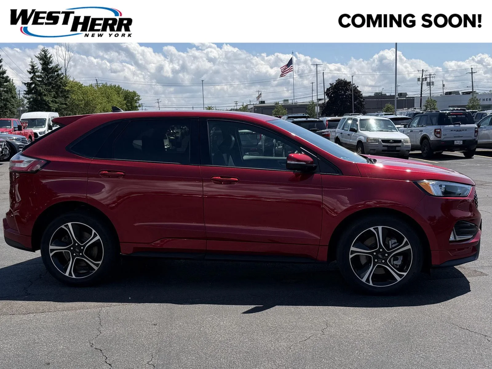 Used 2023 Rapid Red Metallic Tinted Clearcoat Ford ST image 1