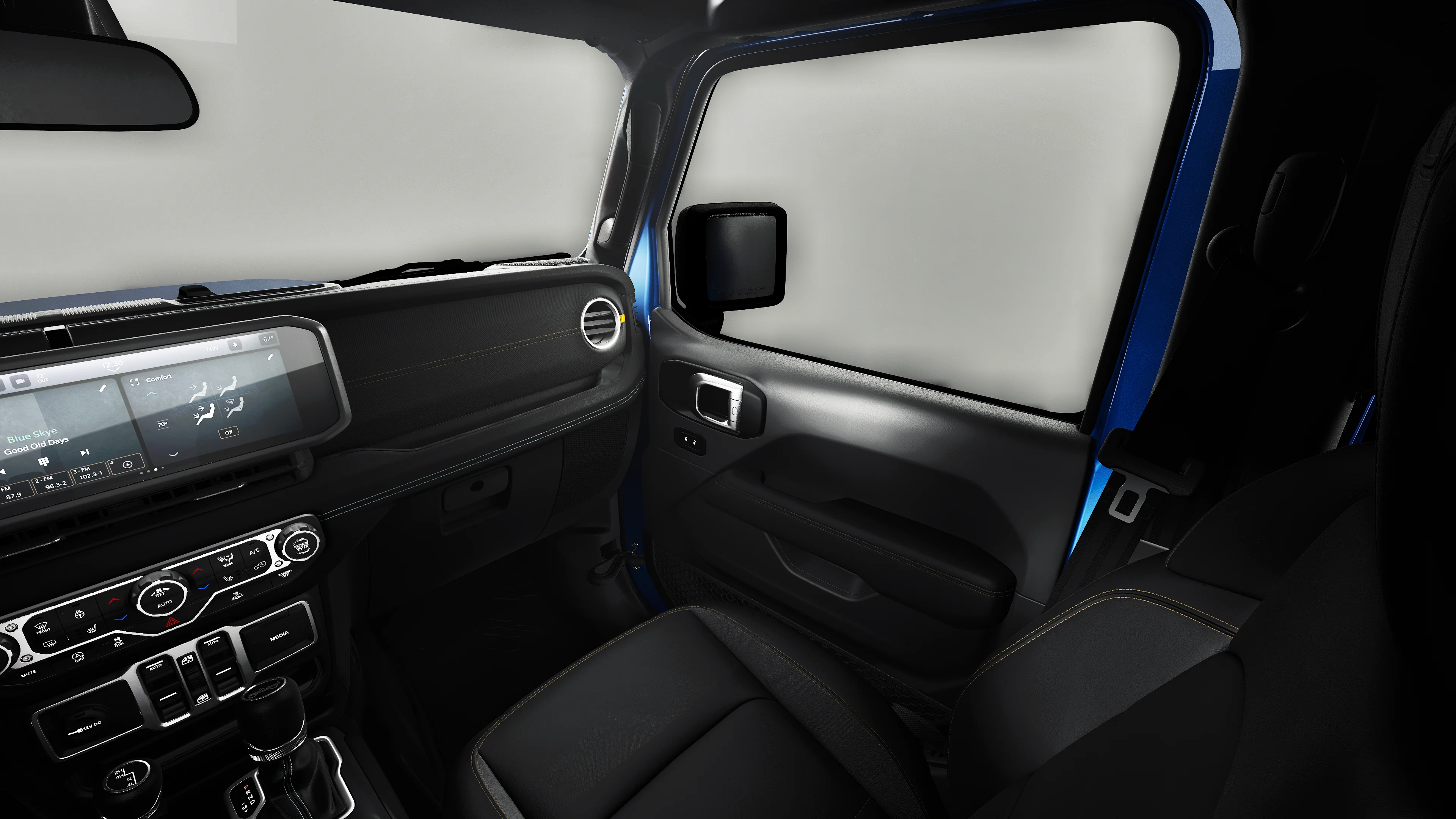 New 2027 Hydro Blue Pearl-Coat Paint Jeep Sahara image 7